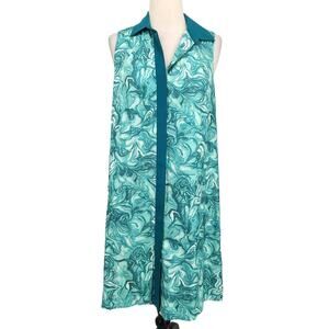 Peter Som 100% Silk Shift Dress in Blue Womens US Size 6